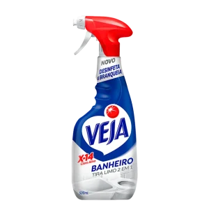 Tira Limo 500 Ml Gatilho Banheiro Cloro X-14 Veja
