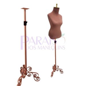 Busto look Rose Com Pedestal Vintage Rose