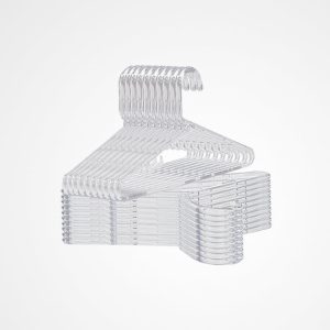 4204TR – Kit c/ 10 cabides tradicional médio transparente