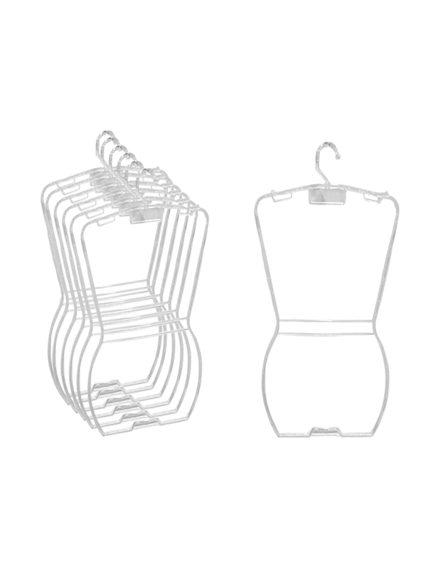 4240TR – Kit com 10 Cabides Silhueta Infantil Transparente - Image 2