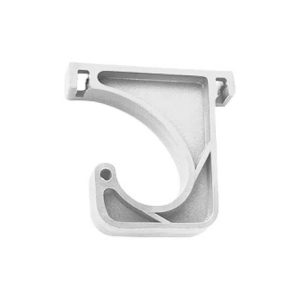SUPORTE PARA CABIDEIRO 1030 TIPO J PVC BRANCO