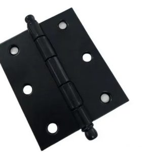 DOBRADIÇA PARA PORTA 3X2.1/2 PINO BOLA PRETA – KIT COM 3 UNIDADES