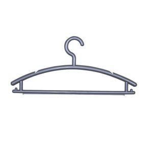 4214PT – Kit c/ 10 cabides boutique fechado prata
