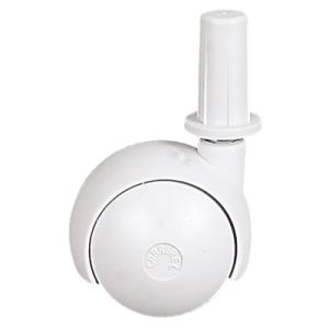 RODIZIO PVC 561 C/HASTE BUCHA 38MM BRANCO