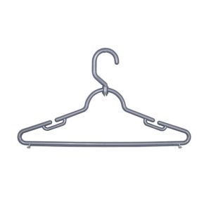 4211PT – Kit c/ 10 cabides giratorio cavado prata