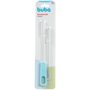Kit de Escovas Para Canudo Azul Buba