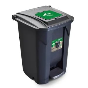 Lixeira Reforçada c/ Pedal 60L c/ Rodinhas- Arqplast