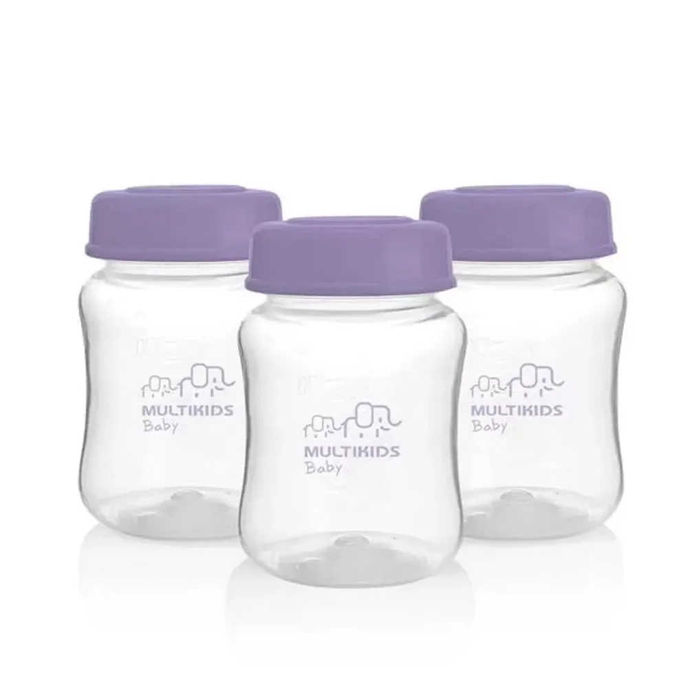 Kit 3 Potes Para Armazenar Leite Materno Multikids