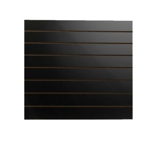 2902PE  Painel Canaletado Preto Espelhado 1,22×1,22mt