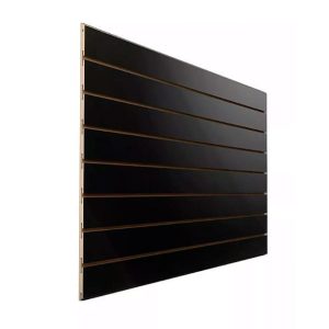 2985PE  Painel Canaletado Preto Espelhado 61×1,22mt