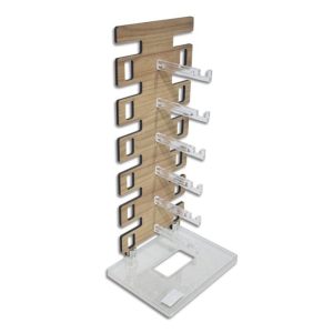 4549AM – Porta oculos torre 6 amadeirado