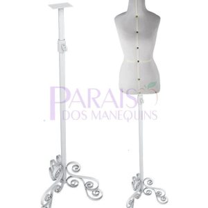 Busto Costura Com Pedestal Vantage Branco